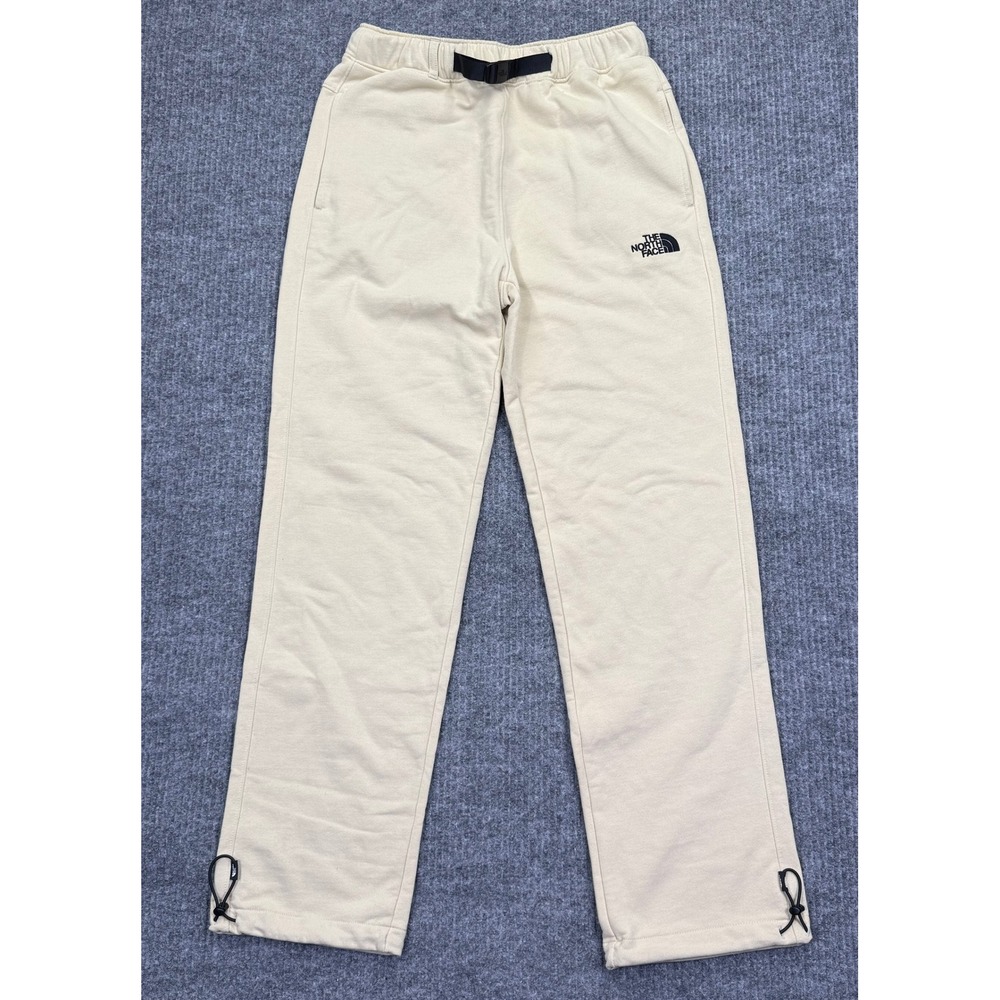 The North Face Men's AXYS Sweatpants Gravel Beige Small Belted Ankle Drawstrings